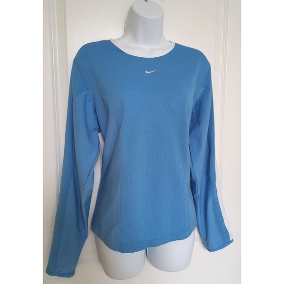 NWT Nike Sphere Dry long sleeve athletic blue top - Picture 3 of 6